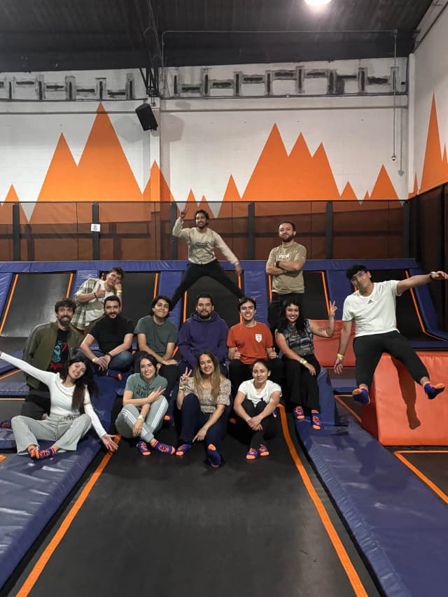 Howdy team enjoying a group activity