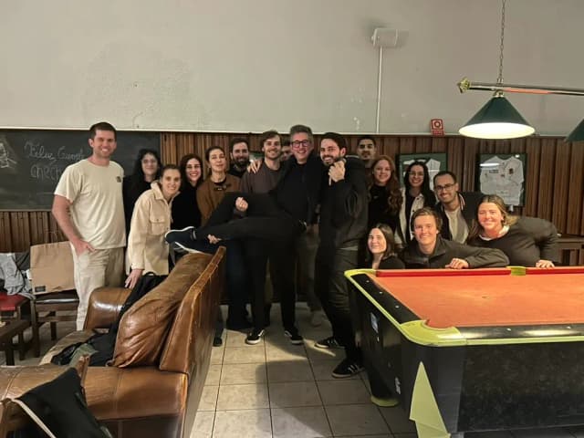 Howdy team sharing time together
